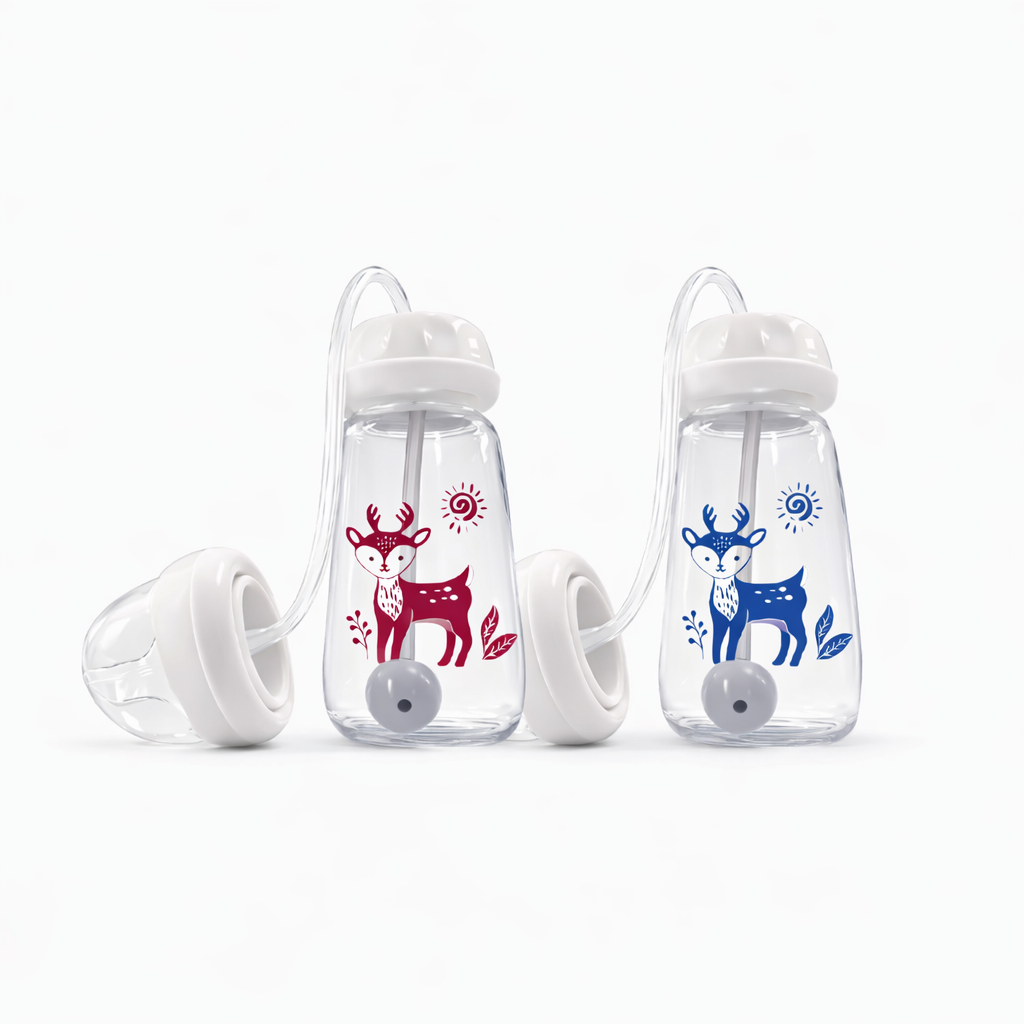 Biberon 3-en-1 300ML Anti-Colique – Pratique & Sécurisé