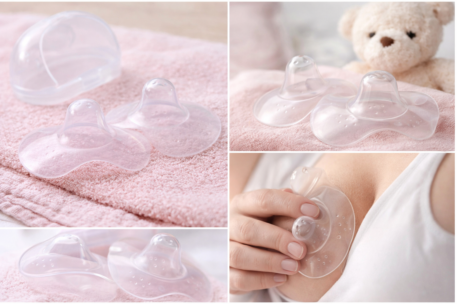 Coques d’Allaitement en Silicone Ultra Douces – Lot de 2