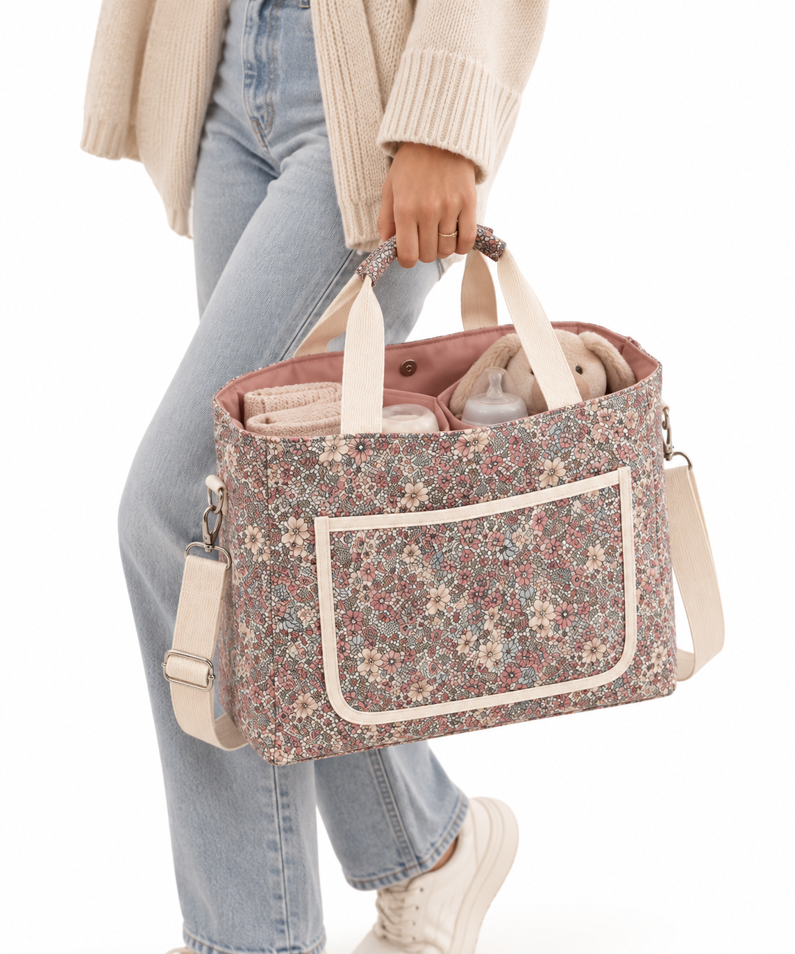 Luna - sac à langer fleuri