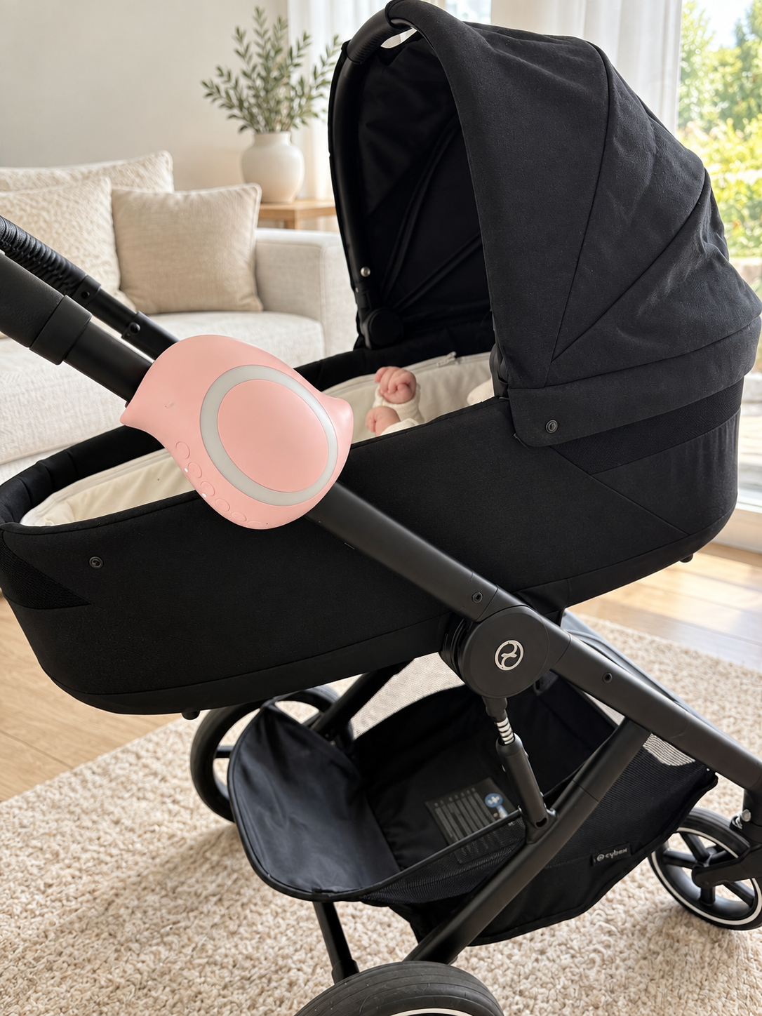 Lumy™ Berceuse Vibrante & Bruit Blanc pour poussette & cododo